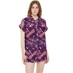 Dragonfly-pattern-design Chiffon Lounge Set by Jancukart