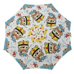 Vector-seamless-pattern-cute-fishing-animals-cartoon Straight Umbrellas by Jancukart