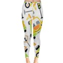 Seamless-pattern-vector-illustration-vehicles-cartoon Inside Out Leggings View3