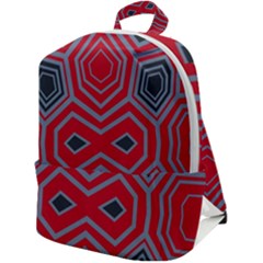 Abstract Pattern Geometric Backgrounds  Zip Up Backpack by Eskimos