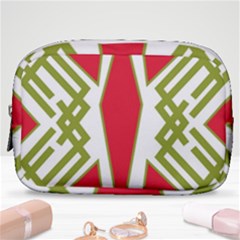Abstract Pattern Geometric Backgrounds Make Up Pouch (small) by Eskimos