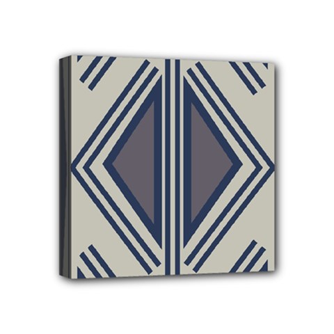 Abstract Pattern Geometric Backgrounds  Mini Canvas 4  X 4  (stretched) by Eskimos