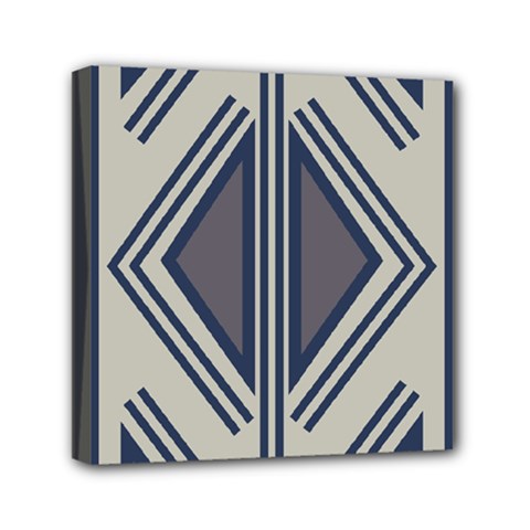 Abstract Pattern Geometric Backgrounds  Mini Canvas 6  X 6  (stretched) by Eskimos