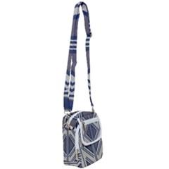 Abstract Pattern Geometric Backgrounds  Shoulder Strap Belt Bag by Eskimos