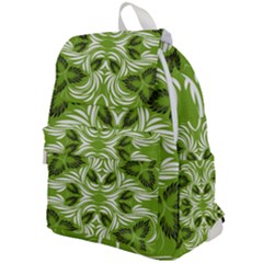 Folk Flowers Print Floral Pattern Ethnic Art Top Flap Backpack by Eskimos