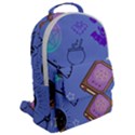 Pastel Goth Witch Blue Flap Pocket Backpack (Large) View2