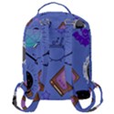 Pastel Goth Witch Blue Flap Pocket Backpack (Large) View3