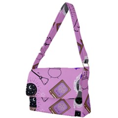 Pastel Goth Witch Pink Full Print Messenger Bag (l) by NerdySparkleGoth