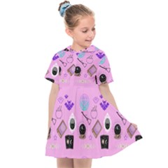 Micro Pink Goth Kids  Sailor Dress by NerdySparkleGoth
