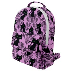 Pink Cats Flap Pocket Backpack (small) by NerdySparkleGoth