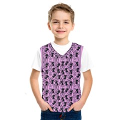 Pink Cat Kids  Basketball Tank Top by NerdySparkleGoth