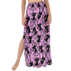Pink Cat Maxi Chiffon Tie-up Sarong by NerdySparkleGoth