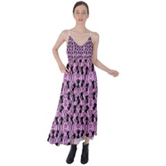 Pink Cat Tie Back Maxi Dress by NerdySparkleGoth
