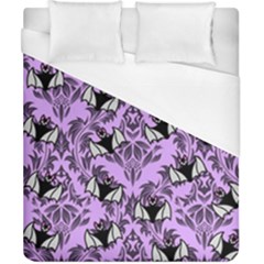 Purple Bats Duvet Cover (california King Size) by NerdySparkleGoth