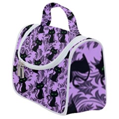 Purple Cats Satchel Handbag by NerdySparkleGoth