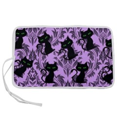 Purple Cats Pen Storage Case (m) by NerdySparkleGoth