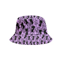 Purple Cat Inside Out Bucket Hat (kids) by NerdySparkleGoth