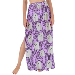 Purple Ghost Maxi Chiffon Tie-up Sarong by NerdySparkleGoth