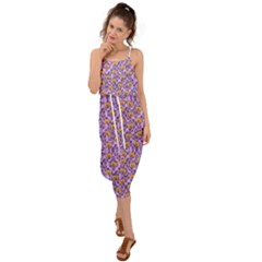 Purple Jack Waist Tie Cover Up Chiffon Dress by NerdySparkleGoth