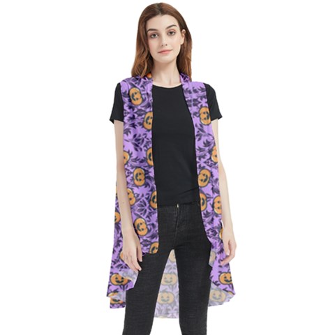 Purple Jack Sleeveless Chiffon Waistcoat Shirt by NerdySparkleGoth