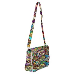 Character Disney Stained Shoulder Bag With Back Zipper by artworkshop