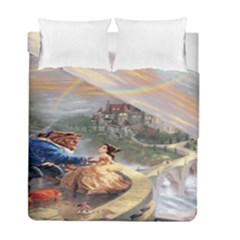 Beauty And The Beast Castle Duvet Cover Double Side (full/ Double Size) by artworkshop