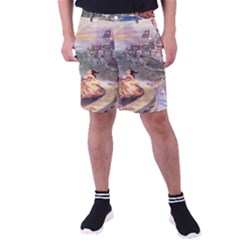 Beauty And The Beast Castle Men s Pocket Shorts by artworkshop