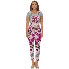 Browning Deer Glitter Women s Pinafore Overalls Jumpsuit by artworkshop