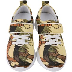 Calvin And Hobbes Kids  Velcro Strap Shoes by artworkshop