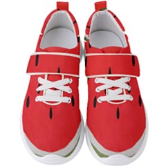 Watermelon Pillow Fluffy Men s Velcro Strap Shoes by artworkshop