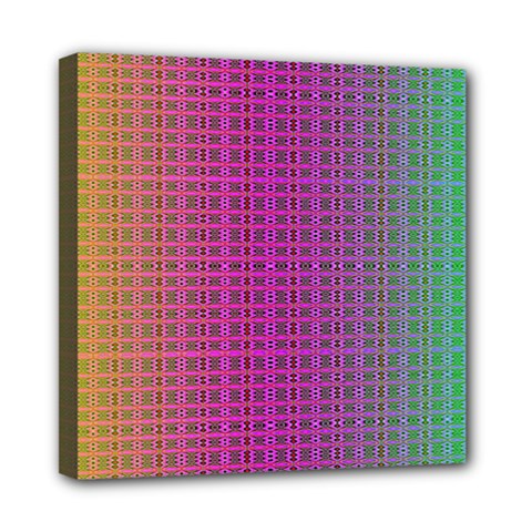 Bismuth Flow Mini Canvas 8  X 8  (stretched) by Thespacecampers