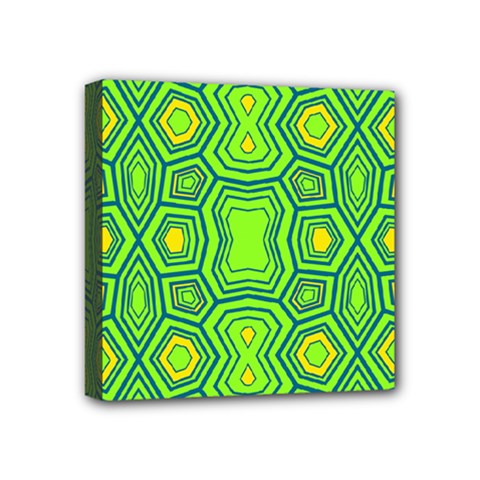 Abstract Pattern Geometric Backgrounds  Mini Canvas 4  X 4  (stretched) by Eskimos