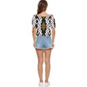 Abstract pattern geometric backgrounds  Button up blouse View4