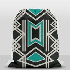 Abstract Pattern Geometric Backgrounds  Drawstring Bag (small) by Eskimos