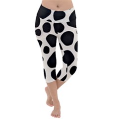 Texture Design Wallpaperpublic Lightweight Velour Capri Yoga Leggings by artworkshop