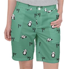 Pandas Pattern Pocket Shorts by artworkshop