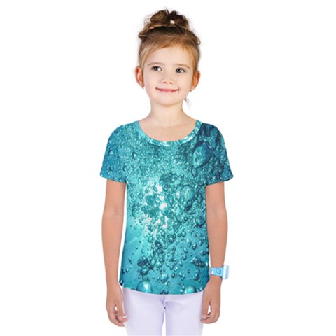 Bubbles Water Bub Kids  One Piece Tee by artworkshop