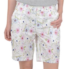 Pattern Flowers Pocket Shorts by artworkshop