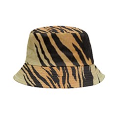 Tiger Animal Print A Completely Seamless Tile Able Background Design Pattern Inside Out Bucket Hat by Amaryn4rt