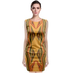 Abstract Pattern Geometric Backgrounds  Sleeveless Velvet Midi Dress by Eskimos