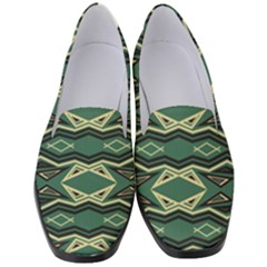 Abstract Pattern Geometric Backgrounds Women s Classic Loafer Heels by Eskimos