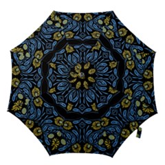Folk Flowers Print Floral Pattern Ethnic Art Hook Handle Umbrellas (small) by Eskimos