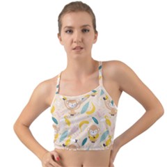 Cute-monkey-banana-seamless-pattern-background Mini Tank Bikini Top by Jancukart