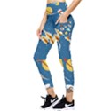 Seamless-pattern-vector-with-spacecraft-funny-animals-astronaut Pocket Leggings  View3