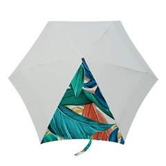 Leaves Tropical Exotic Mini Folding Umbrellas by artworkshop