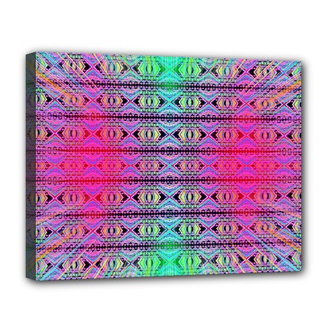 Beam Town Canvas 14  X 11  (stretched) by Thespacecampers
