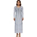 Architecture Building Long Sleeve Velour Longline Maxi Dress View1