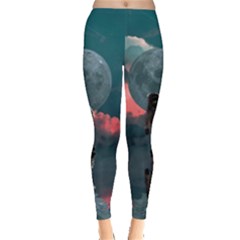 Astronaut-moon-space-nasa-planet Leggings  by Jancukart