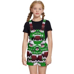 Monster-mask-alien-horror-devil Kids  Short Overalls by Jancukart