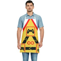Gamer-geek-video-game-sign-fan Kitchen Apron by Jancukart